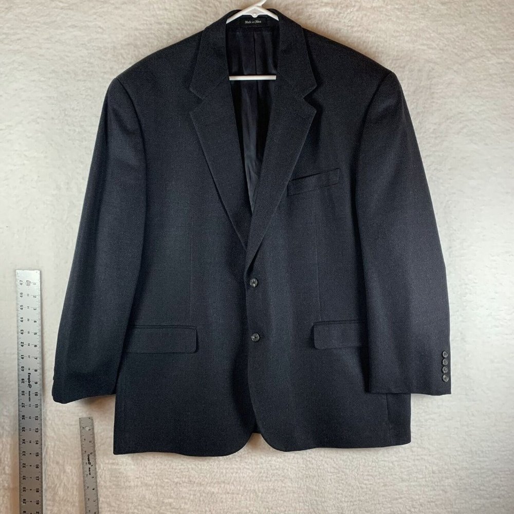 Lauren Ralph Lauren Sport Coat Men's 48R Gray Notch Lapel Single-Breasted 8237‎